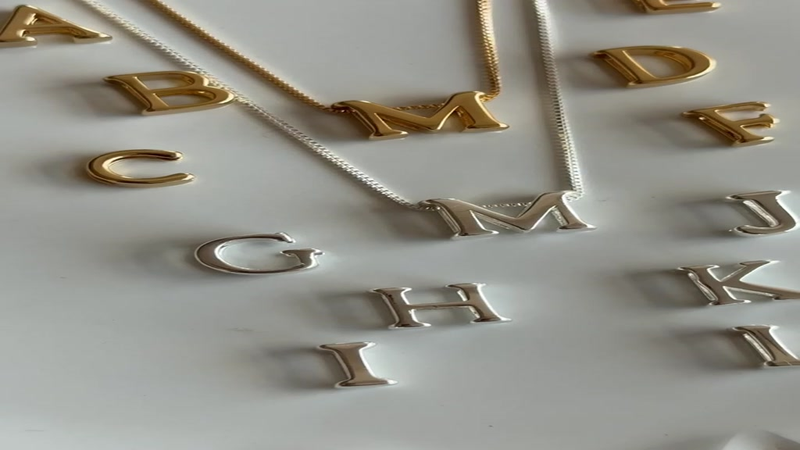 Colar Letra Inicial Feminino Ouro 18k Semi Joia Cordão Personalizado