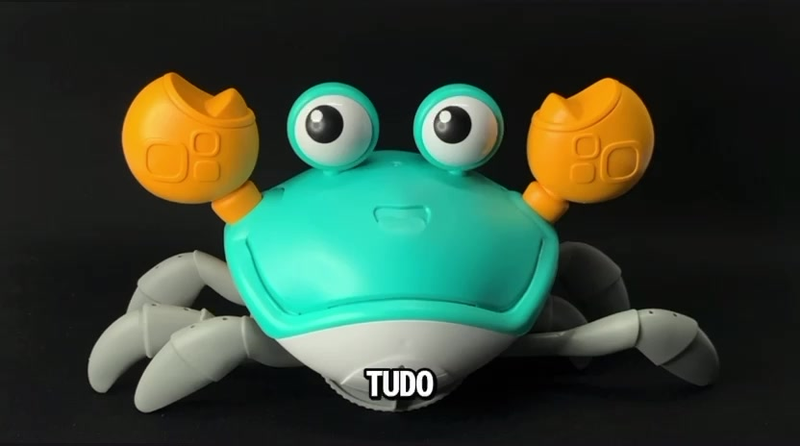 Caranguejo Brinquedo Fujão Sensor Dança E Som Eletrônico Top - Caranguejo de brinquedo que anda