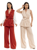 Conjunto Calça e Blazer colete feminino HC-CON-049