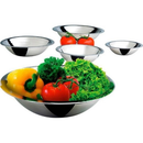 Kit 5 Saladeira Tigela Bowl Inox Vasilha Bacia