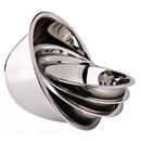 Kit 5 Saladeira Tigela Bowl Inox Vasilha Bacia