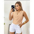 Blusa Feminina Social Gola  Elegante Soltinha Suplex