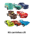 Kit com 6/8 Carrinhos Fricção Filme Carros Relâmpago Mcqueen Brinquedo Infantil Envio Imediato