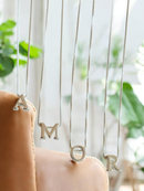 Colar Letra Inicial Feminino Ouro 18k Semi Joia Cordão Personalizado