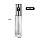 Kit4 Spray Pulverizador Vidro Inox Borrifador Azeite Vinagreessenciais De Cozinha Promoções 100ML