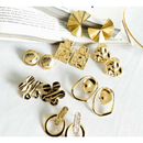 Kit 10 pares de brincos modernos folheado a ouro e prata feminina elegante moda sofisticado sortidos