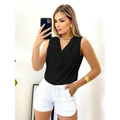 Blusa Feminina Social Gola  Elegante Soltinha Suplex