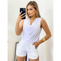 Blusa Feminina Social Gola  Elegante Soltinha Suplex