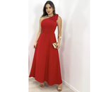 Vestido Midi Um Ombro Só com Laço – Elegante e Soltinho