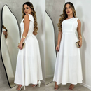 Vestido Midi Um Ombro Só com Laço – Elegante e Soltinho