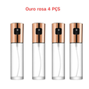 Kit 4 Spray Pulverizador Vidro Inox Borrifador Azeite Vinagre essenciais De Cozinha