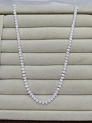 conjunto de pulseira e colar Riviera Navete folheado a ouro 18k