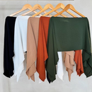 Blusa Capa Várias Formas Com top Chique Dia a Dia Tendência Social Feminina Bonita Boho cód 2001