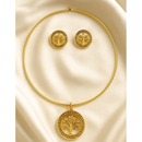 Colar Aro Choker Com Brinco Da Moda Com Diversos Modelos