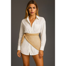 Lenço Bandana Tricot Ponto Crochê Tendência Verão Estiloso Elegante