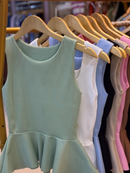 Blusa Bata Regata Feminina Peplum Tendência Casual Elegante Verao Canelado Dia D ia