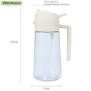 Kit 4 Spray Pulverizador Vidro Inox Borrifador Azeite Vinagre essenciais De Cozinha