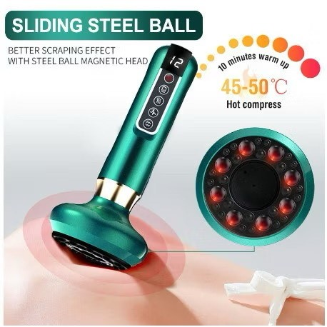 Instrumento Inteligente De Massagem Ventosa Eletrica Negativa Aparelho De Raspagem Elétrico Sem Fio.