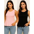 Blusa Bata Peplum Canelada – Elegância leve para todos os dias