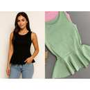 Blusa Bata Peplum Canelada – Elegância leve para todos os dias