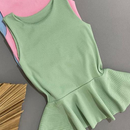 Blusa Bata Peplum Canelada – Elegância leve para todos os dias