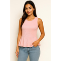 Blusa Bata Peplum Canelada – Elegância leve para todos os dias