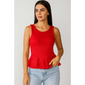 Blusa Bata Peplum Canelada – Elegância leve para todos os dias
