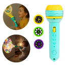 Projetor Infantil 24 Imagens Criativas 2 em 1 Brinquedo Presente Dia das Crianças Natal Lanterna