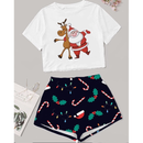 Pijama Natalino - Coleção Natal - Roupa de Dormir | Baby Doll Feminino