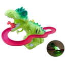 Dinossauro Dino Com Elevador Escorregador Sobe e Desce 02 Filhotes ENVIO RÁPIDO