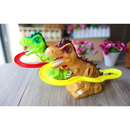 Dinossauro Dino Com Elevador Escorregador Sobe e Desce 02 Filhotes ENVIO RÁPIDO