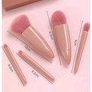 Kit 5 de pincéis Para maquiagem Com espelho super sofisticado-INLIS ANA