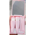 Kit 5 de pincéis Para maquiagem Com espelho super sofisticado-INLIS ANA