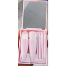 Kit 5 de pincéis Para maquiagem Com espelho super sofisticado-INLIS ANA