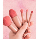 Kit 5 de pincéis Para maquiagem Com espelho super sofisticado-INLIS ANA