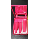 Kit 5 de pincéis Para maquiagem Com espelho super sofisticado-INLIS ANA