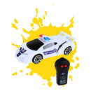 Carrinho De Policia Com Controle Remoto 3 Funções Pilha Aa