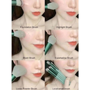 Kit 13 Pçs Pincéis de Maquiagem Com Bolsa de Veludo Contorno Kabuki Profissional Várias Cores Disponíveis