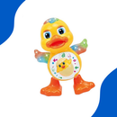 Kit Caranguejo Fujão e Patinho Dançante Brinquedo Infantil Com Luz Som e Movimento