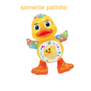 Kit Caranguejo Fugitivo + Patinho Dançarino Infantil com luz e movimento