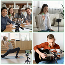 Mini Microfone Sem Fio De Lapela Para Smartphone PC Ensino De Jogos De Gravação De Áudio E Vídeo Vlog